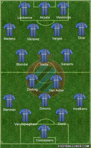 Club Brugge KV Formation 2011
