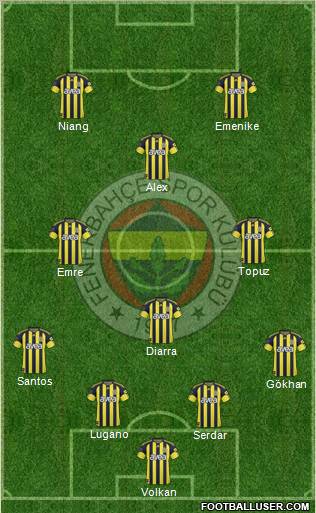 Fenerbahçe SK Formation 2011
