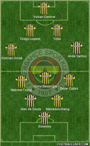 Fenerbahçe SK Formation 2011