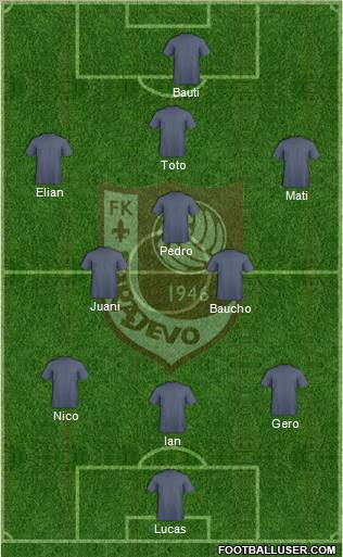 FK Sarajevo Formation 2011