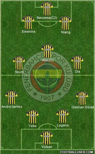 Fenerbahçe SK Formation 2011