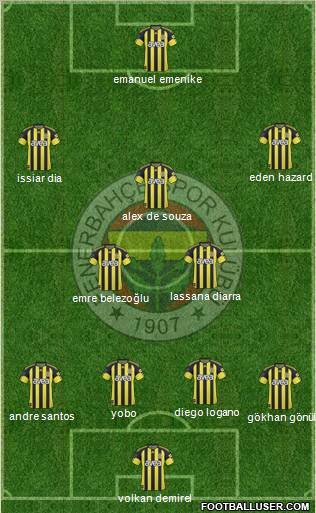 Fenerbahçe SK Formation 2011