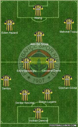 Fenerbahçe SK Formation 2011