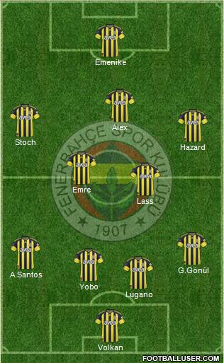 Fenerbahçe SK Formation 2011