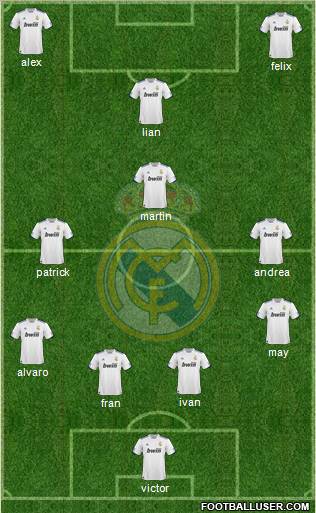 Real Madrid C.F. Formation 2011