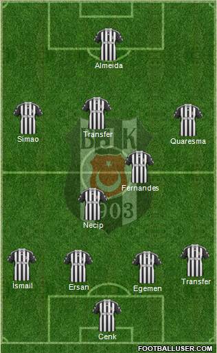 Besiktas JK Formation 2011