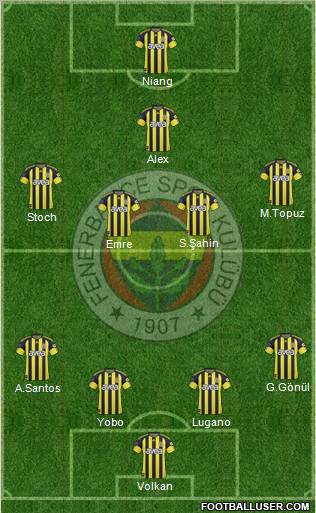 Fenerbahçe SK Formation 2011