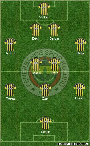 Fenerbahçe SK Formation 2011