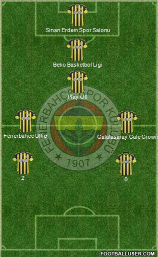 Fenerbahçe SK Formation 2011