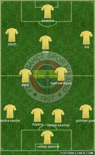 Fenerbahçe SK Formation 2011