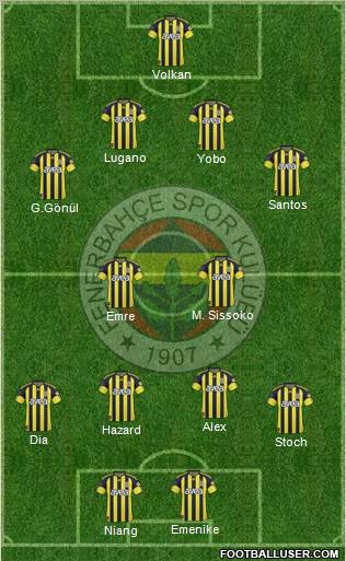 Fenerbahçe SK Formation 2011