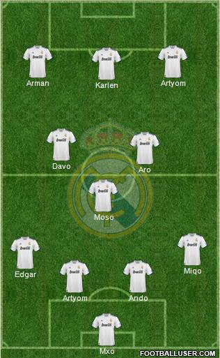 Real Madrid C.F. Formation 2011