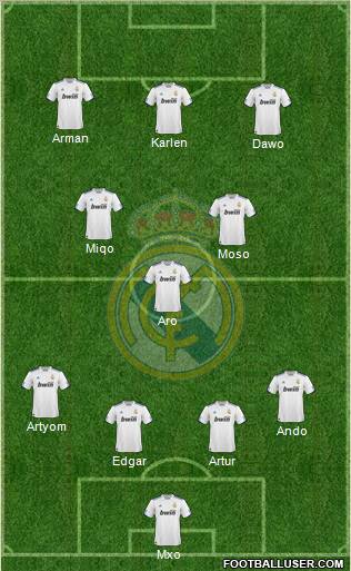 Real Madrid C.F. Formation 2011