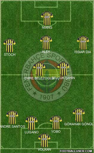 Fenerbahçe SK Formation 2011