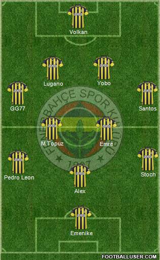 Fenerbahçe SK Formation 2011