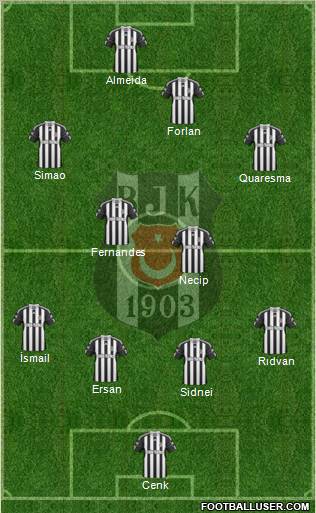 Besiktas JK Formation 2011