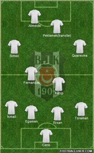 Besiktas JK Formation 2011