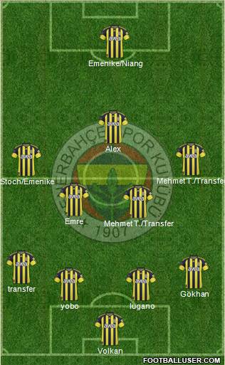 Fenerbahçe SK Formation 2011