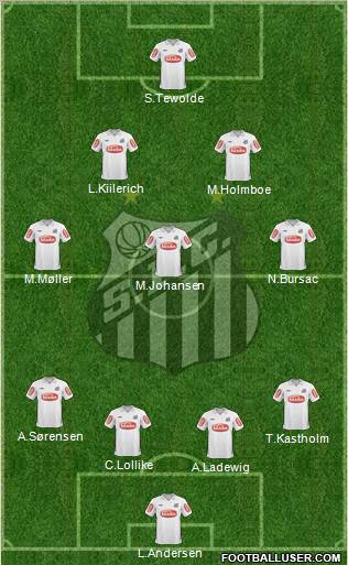 Santos FC Formation 2011