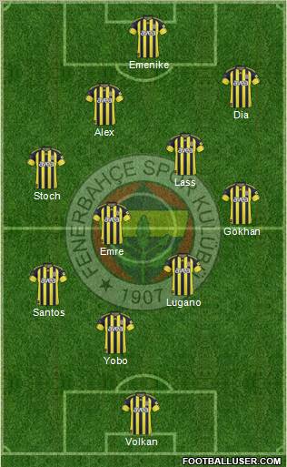 Fenerbahçe SK Formation 2011