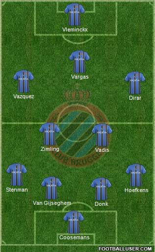 Club Brugge KV Formation 2011