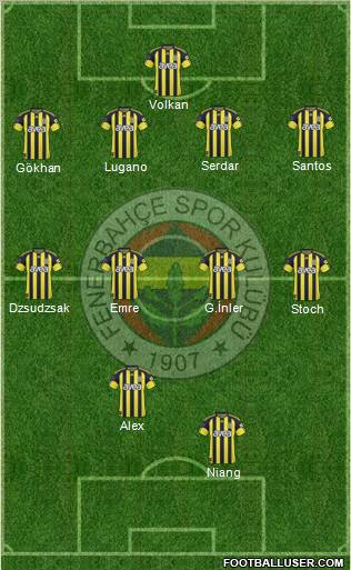 Fenerbahçe SK Formation 2011