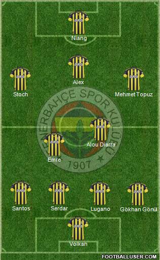 Fenerbahçe SK Formation 2011
