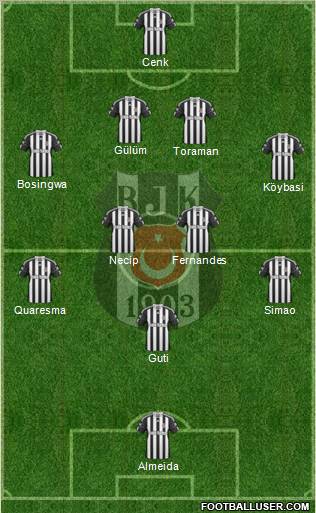Besiktas JK Formation 2011