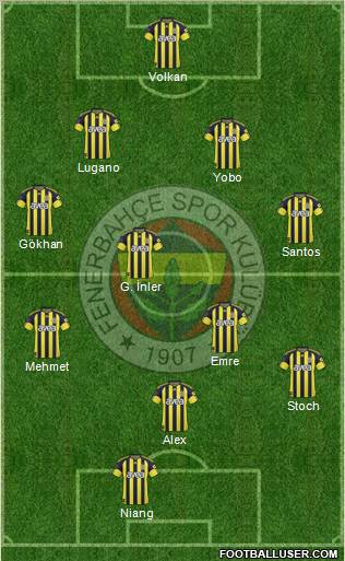 Fenerbahçe SK Formation 2011
