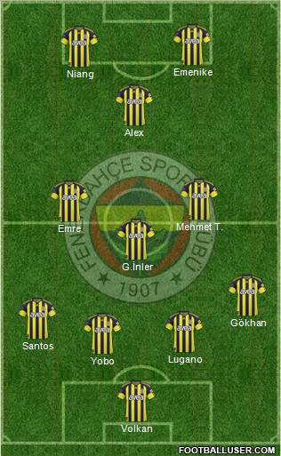 Fenerbahçe SK Formation 2011