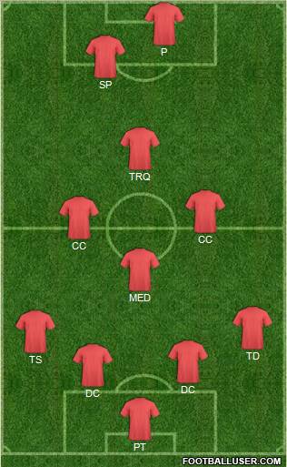 Pro Evolution Soccer Team Formation 2011