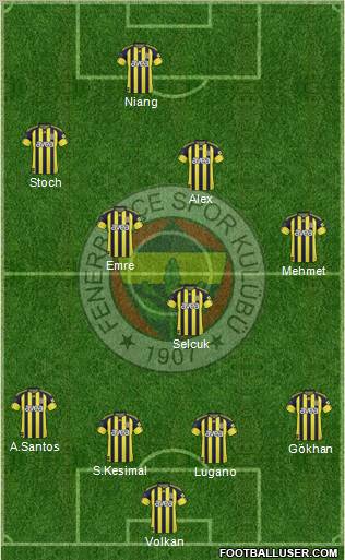 Fenerbahçe SK Formation 2011