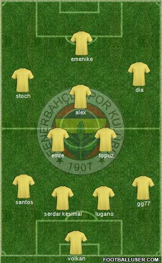 Fenerbahçe SK Formation 2011