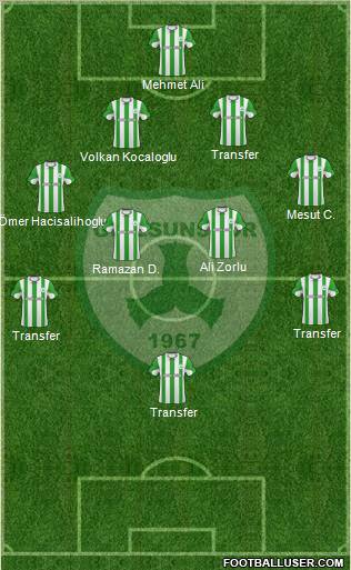 Giresunspor Formation 2011