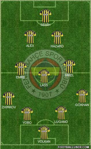 Fenerbahçe SK Formation 2011