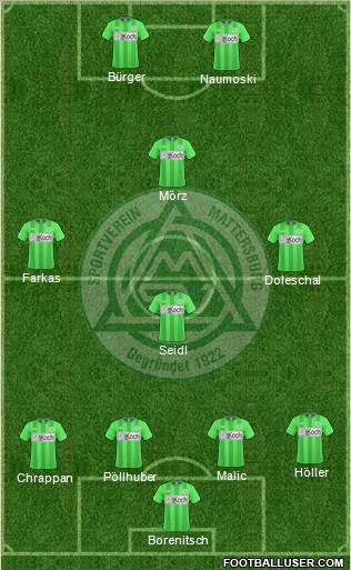 SV Mattersburg Formation 2011