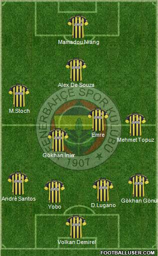 Fenerbahçe SK Formation 2011