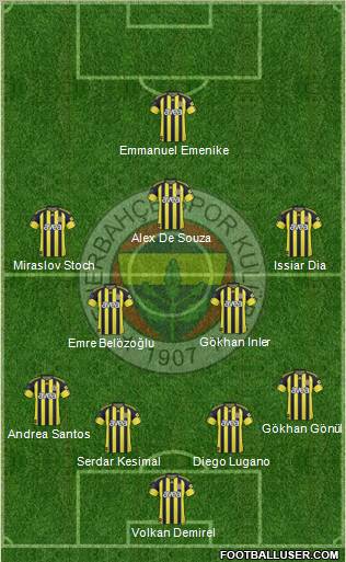 Fenerbahçe SK Formation 2011