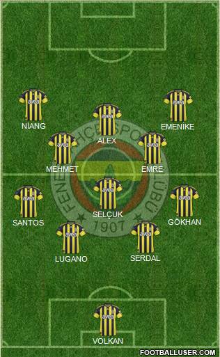 Fenerbahçe SK Formation 2011