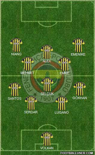 Fenerbahçe SK Formation 2011