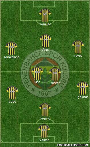 Fenerbahçe SK Formation 2011