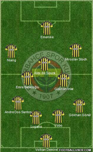 Fenerbahçe SK Formation 2011