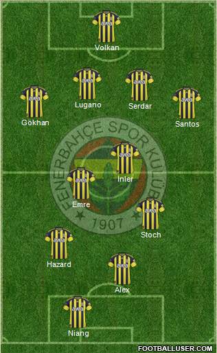 Fenerbahçe SK Formation 2011