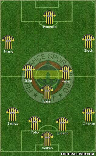Fenerbahçe SK Formation 2011