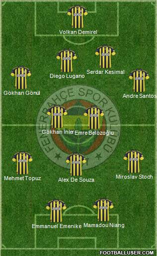 Fenerbahçe SK Formation 2011