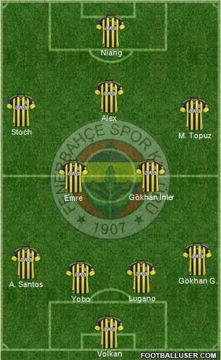 Fenerbahçe SK Formation 2011