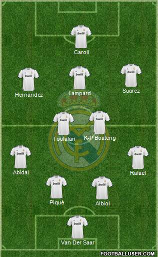 Real Madrid C.F. Formation 2011