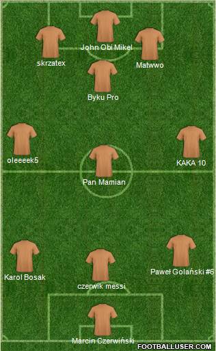 Pro Evolution Soccer Team Formation 2011