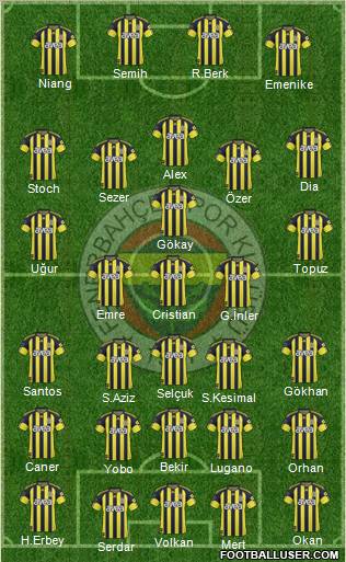 Fenerbahçe SK Formation 2011