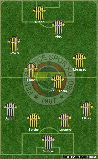 Fenerbahçe SK Formation 2011